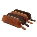 The Paavo Leather Pen Case | Leather Makeup Pouch STEEL HORSE LEATHER 