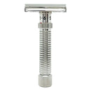 Ambassador Adjustable Stainless Steel DE Safety Razor (Choose Style) - Rex Supply Co. Safety Razor Rex Supply Co. Deluxe Rhodium 