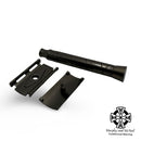 MR14 Gray Aluminum Safety Razor with 3 Heads - by Maggard Razor (Pre-Owned) Safety Razor MM Consigns (SW) 