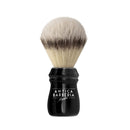 Professional Lathering Brush: Black Anodized Aluminum with Synthetic Silvertip Shaving Brush Antica Barberia Mondial US 