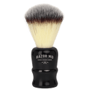 RAZOR MD Black Handle Travel Shave Brush (Synthetic Hair)