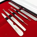 Dural Manicure/ Pedicure/Facial Complete Kit with Leather Case Stainless Steel (Grade A+) Grooming Tools Pasteur Pharmacy 
