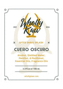 Cuero Oscuro After Shave Splash Aftershave Splash WhollyKaw 