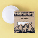Shower Steamer in Awaken Shower Additives Rock Creek Soaps 