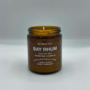 Bay Rhum Candle by Big White Yeti | 9 oz Amber Jar Candle Long Rifle Soap Co. 