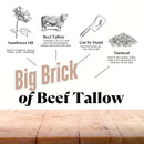 Big Brick of Beef Tallow Soap, Hand Cut-10oz*-Mountain Man Bath Soap The Sudsy Soapery Natural Products, LLC 