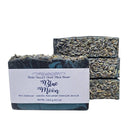 Natural Goat Milk Soap | Charcoal Exfoliating Scrub | Blue Moon PM Cleanse Bath Soap Fern Valley Soap 