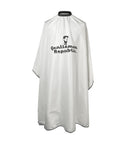 Barbers Cutting Cape Hair Accessories Gentlemen Republic White with Black Trim 