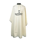 Barbers Cutting Cape Hair Accessories Gentlemen Republic Ivory with Black Trim 