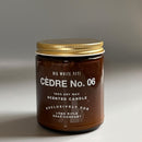 Cèdre No. 6 Candle by Big White Yeti | 9 oz Amber Jar