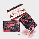 Natural Goat Milk Soap | Charcoal and Cranberry Seed Scrub | Cherry Bomb Bath Soap Fern Valley Soap 
