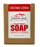Christmas Cordial Organic Bar Soap 5.4oz Bath Soap Cimarron Creek Essentials Full Bar 