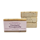 Natural Goat Milk Soap | Exfoliating Scrub | Cranberry Pomegranate Bath Soap Fern Valley Soap 