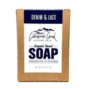 Denim & Lace Organic Bar Soap 5.4oz Bath Soap Cimarron Creek Essentials Full Bar 
