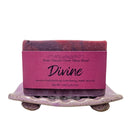 Natural Goat Milk Soap | Exfoliating Cranberry-Seed Scrub | Divine - Musky Floral Scent Bath Soap Fern Valley Soap 