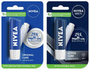 Nivea Original Care & Active Care Lip Balm Combo - 24 H melt-in moisture Lip Balm Dista 