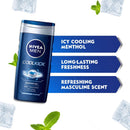 Nivea Men Cool Kick Shower Gel Body Wash Dista 