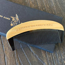 Fine Tooth Ox Horn Comb Beard Combs and Brushes Badass Beard Care 