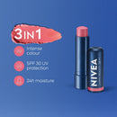 Nivea Lip Caring Beauty Red Lip Balm With SPF 30 - Rose Lip Balm Dista 