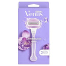 Gillette Venus Comfort Glide Breeze Women's Razor with 2 Replacement Blades - Comfortable Shaving, Scented Gel Bars, Pivoting Head