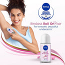 Nivea Pearl and Beauty Deo Roll On With Pearl Extracts & Avocado Oil 48 H Smooth & Beautiful Underarms 0% Alcohol Deodorant Dista 