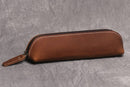 The Paavo Leather Pen Case | Leather Makeup Pouch STEEL HORSE LEATHER 