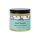 Kitty Karma Studio: Beef tallow balm jar with black lid and turquoise label