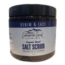 Denim & Lace Organic Salt Scrub Body Wash Cimarron Creek Essentials 22oz 