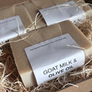 Goat Milk & Olive Oil Bar Soap, Unscented Bath Soap Soaplandia Soap Store 