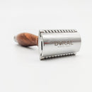 Dural Sheesham Wood Double Edge Safety Razor + Pouch Safety Razor Pasteur Pharmacy 