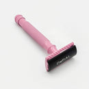 Dural Heavy Stroud Head Double Edge Safety Razor Duty Pink/Black + Pouch Safety Razor Pasteur Pharmacy 