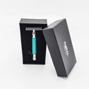 Dural Heavy Stroud Head Double Edge Safety Razor Duty Sea Green/Silver + Pouch Safety Razor Pasteur Pharmacy 