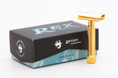 Sentry Slant Stainless Steel DE Safety Razor (Choose Style) - Rex Supply Co. Safety Razor Rex Supply Co. Deluxe Gold 