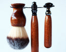 Mahogany Wood Hand Crafted Shave Set with Gunmetal Safety Razor, 26mm Lather Brush, and Matching Shave Stand Shaving Kit CreationsByWill 