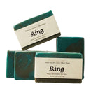 Natural Goat Milk Soap | Exfoliating Scrub | King - Sexy Cologne Scent Bath Soap Fern Valley Soap 