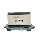 Natural Goat Milk Soap | Exfoliating Scrub | King - Sexy Cologne Scent Bath Soap Fern Valley Soap 