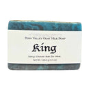 Natural Goat Milk Soap | Exfoliating Scrub | King - Sexy Cologne Scent Bath Soap Fern Valley Soap 