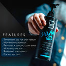 Level 3 Ultra Clear Shaving Gel - Aqua Shaving Gel BUYBARBER.COM 