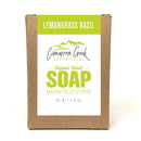 Lemongrass Basil Organic Bar Soap 5.4oz Bath Soap Cimarron Creek Essentials Full Size 