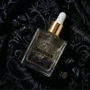 Black Obsidian Gemstone Body Oil — Protection & Grounding Shimmer Oil with Amber & Vanilla - by Circe Boutique