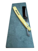 Straight Razor Shave Ready ~ “Paramount” F. Koeller & Co Ohligs Germany On a Vermont Green Slate Edge