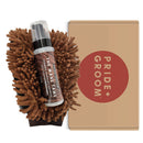 THE MITT KIT | Dog grooming set with waterless shampoo & dual-sided grooming mitt for dogs & cats. Artisan Pet Products PRIDE+GROOM 
