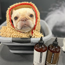 THE TOWEL Microfiber Dog & Cat Drying Towel — Hand Pockets, Odor-Resistant & 7× Water Absorbent Artisan Pet Products PRIDE+GROOM 