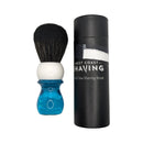 Blue & White Tall Synthetic Shaving Brush (26mm) - by West Coast Shaving (Used) Shaving Brush MM Consigns (SW) 