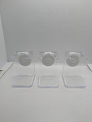 3 Clear Acrylic Brush Stands - by Edwin Jagger (Used) Shaving Stands MM Consigns (SW) 