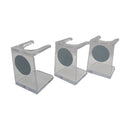 3 Clear Acrylic Brush Stands - by Edwin Jagger (Used) Shaving Stands MM Consigns (SW) 