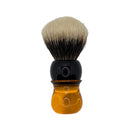 Black/Amber Handle with Odin Beard 22mm Badger Knot - (Used) Shaving Brush MM Consigns (BM) 