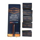 King C. Gillette DE Safety Razor and 14 Blade Packs - (Used) Safety Razor MM Consigns (SW) 