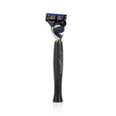 Panther Black Brushed Aluminum Razor Handle for Fusion Cartridge Cartridge Razor Antica Barberia Mondial US 
