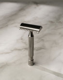 S1 Slant Razor Safety Razor Above the Tie Titanium Classic Open Comb